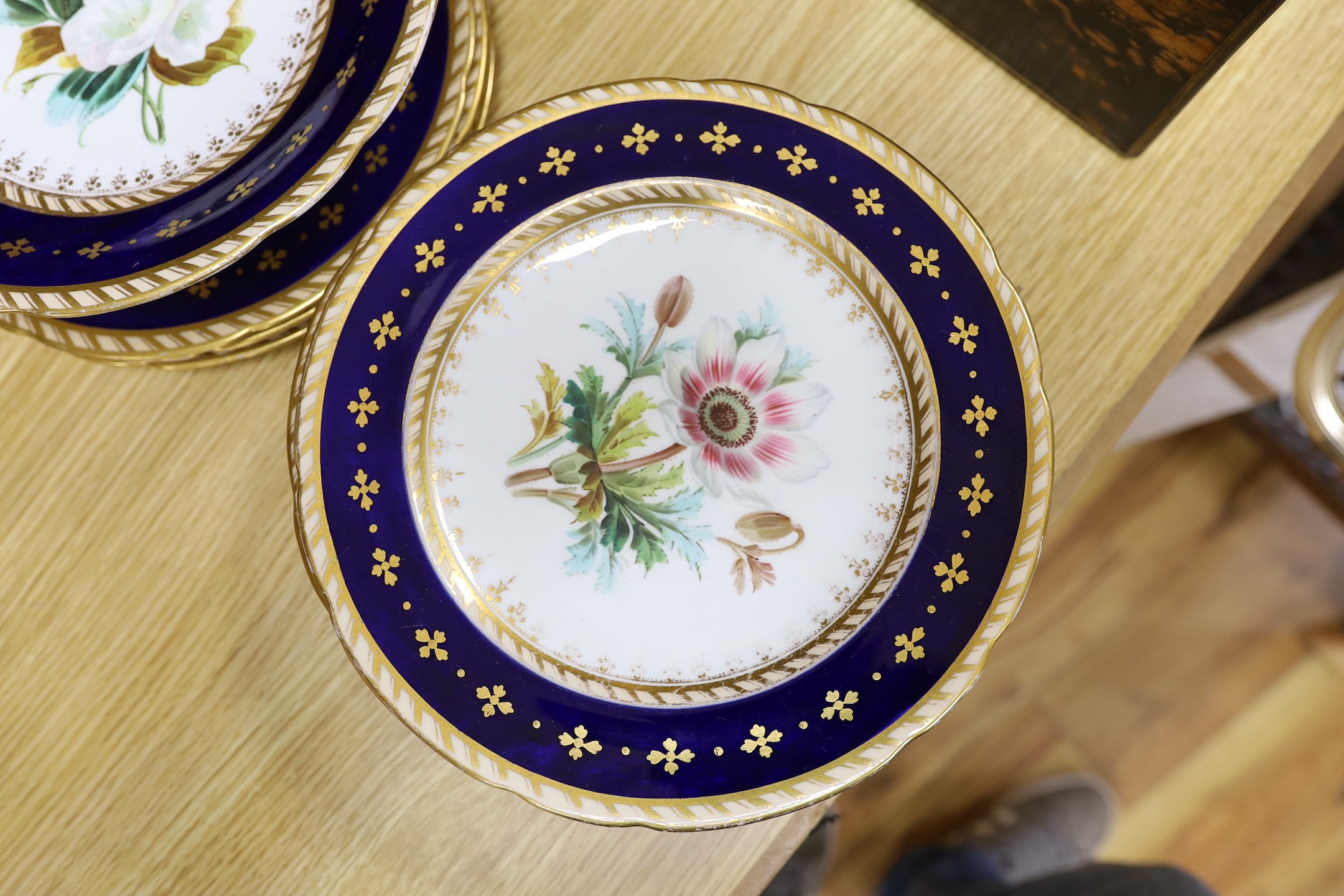 Early Victorian part dessert service